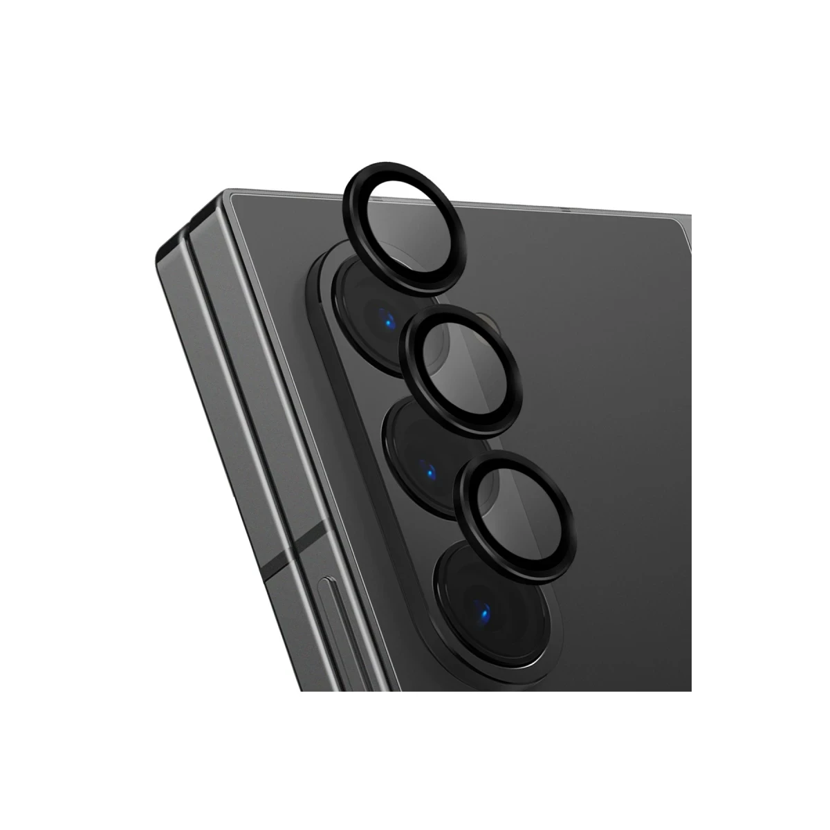 Uniq Samsung Galaxy Z Fold 6 Optix Alüminyum Kamera Lens Koruyucu - Siyah
